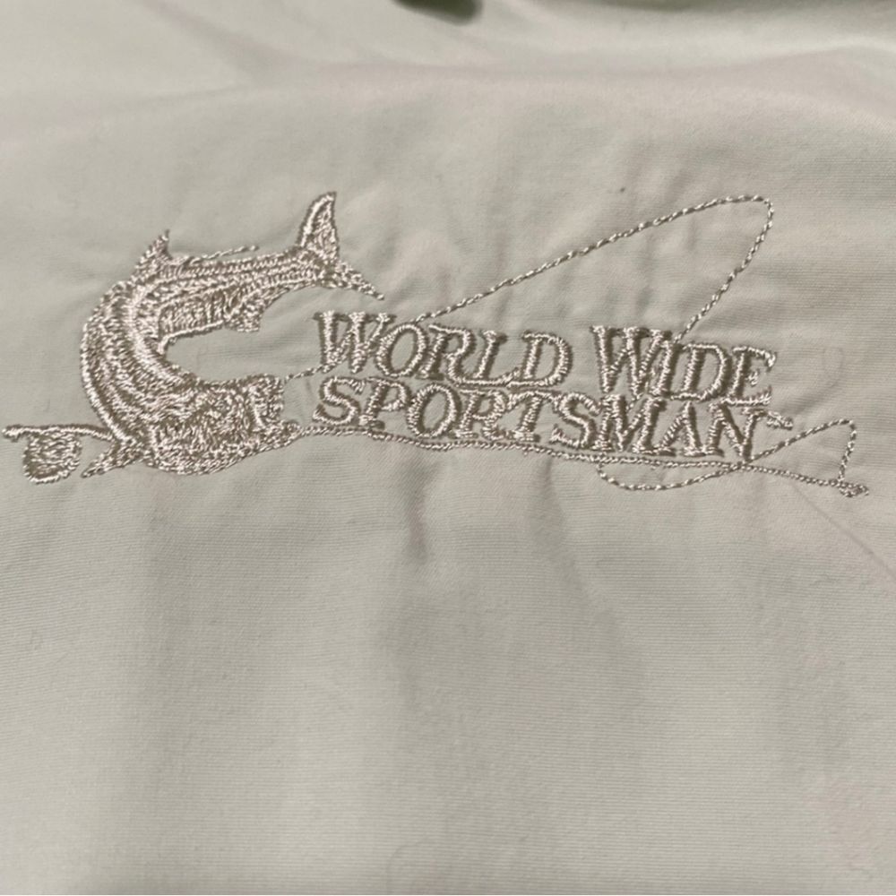 Bass Pro Worldwide Sportsman Long Sleeve Vented Button Down Shirt Men Size XL - Picture 5 of 9